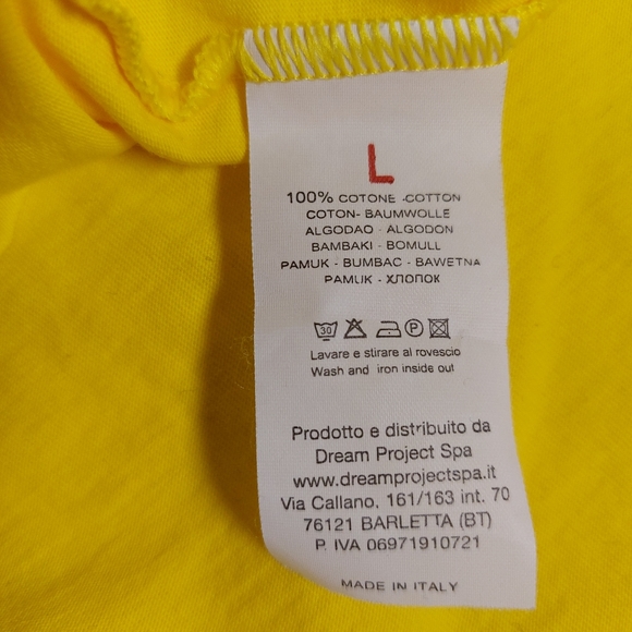 Comme Des F*ckdown yellow cotton  jersey tank dress, XL, NWT - Picture 5 of 7